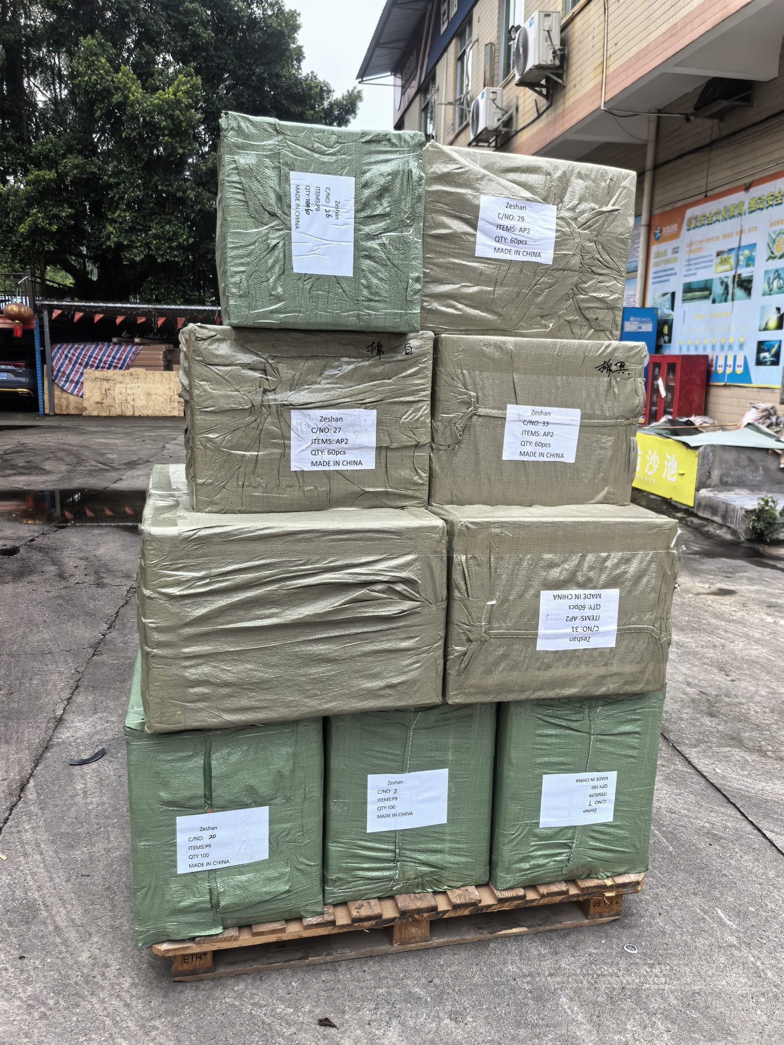 Export packing and labeling